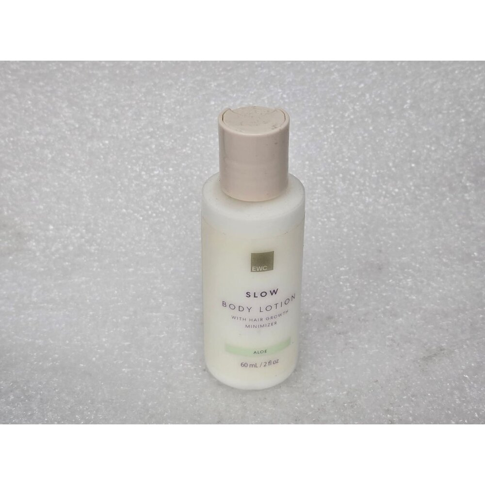 EWC Slow Body Lotion With Hair Growth Minimizer Aloe 2 Fl Oz Travel Size